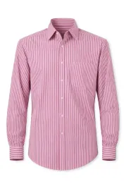 koszula-meska-jobeline-klasyczna-bordowa-biala-w-paski-38-dla-kelnerow