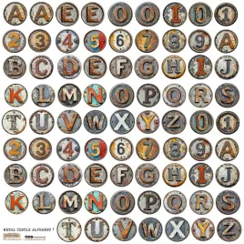 scraplove-naklejka-metalowy-alfabet-w-kolach-24x24-cm