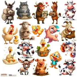 scraplove-naklejka-smieszna-farma-1-24x24-cm