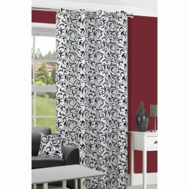 zaslona-140x250-eurofirany-flok-3-czerwony-czarny