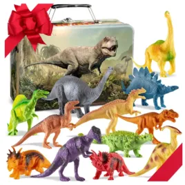 gondola-zestaw-12-figurek-dinozaury-pvc-w-metalowej-walizce-na-prezent