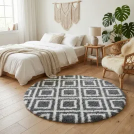 dywan-okragly-shaggy-decor-140-black-cube-miekki