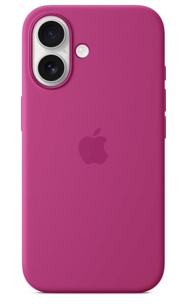 Etui Silikonowe Apple iPhone 16 Fuchsia Różowe MYY53ZM/A MagSafe Plecki