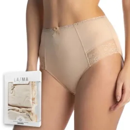 lama-figi-damskie-wysoki-stan-4000md-2-pak-l-wygodne-bawelniane-bezowe