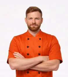 bluza-kucharska-jobeline-na-guziki-pomaranczowa-krotki-rekaw-rozmiar-52