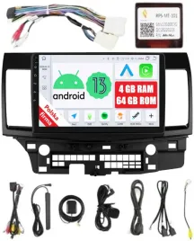 radio-2din-nawigacja-android-mitsubishi-lancer-ix-9-4-64-gb-carplay-lte-dsp