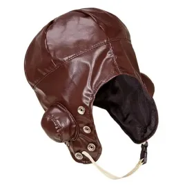 czapka-pilota-brazowa-pilot-samolot-awiata-lotnik