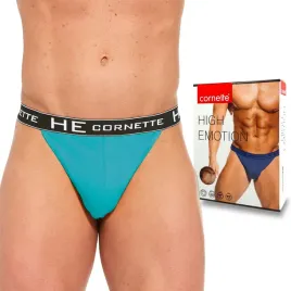 slipy-meskie-tanga-bawelniane-cornette-turkus-xl