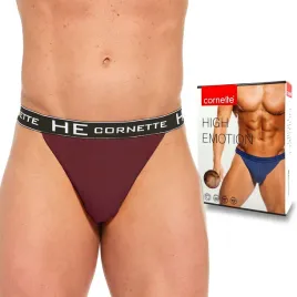 slipy-meskie-tanga-bawelniane-cornette-claret-l
