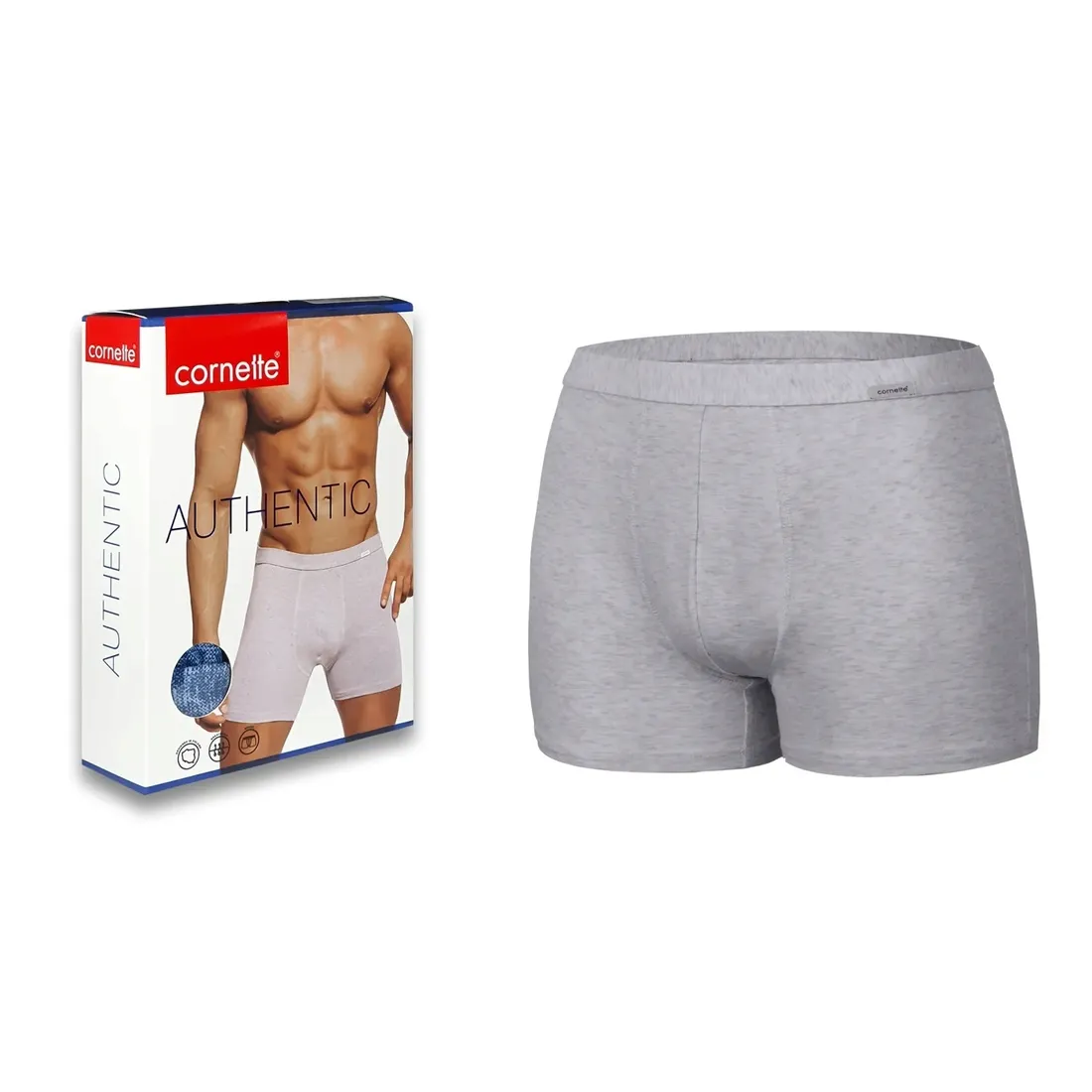 bokserki-cornette-authentic-mini-szary-xl