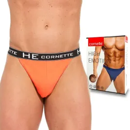 slipy-meskie-tanga-bawelniane-cornette-orange-l