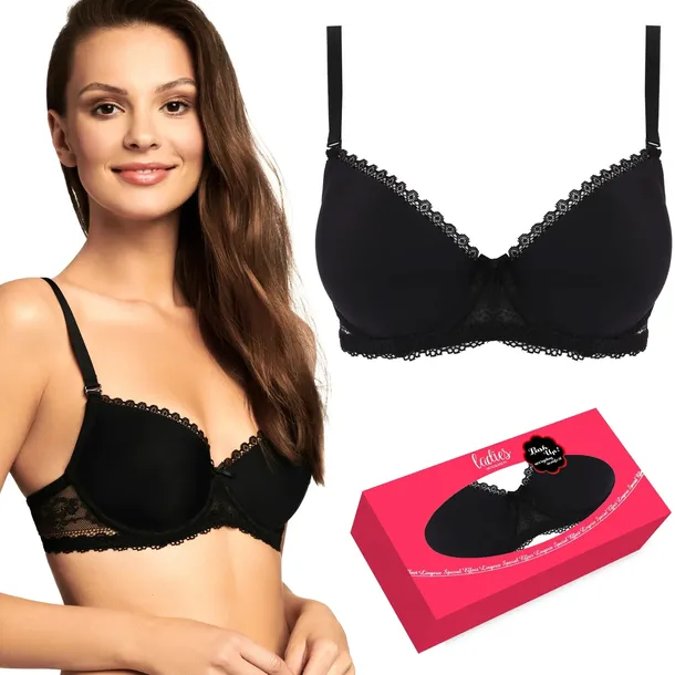 Biustonosz HENDERSON KASSIDY koronkowy Push-Up 75D