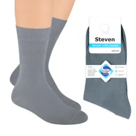 skarpety-meskie-bawelniane-szary-steven-41-43