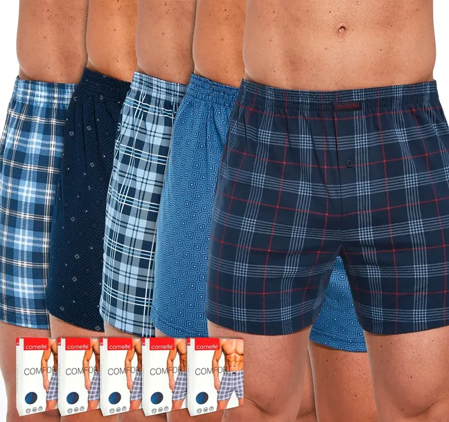 CORNETTE BOKSERKI COMFORT luźne WZORY 5 szt- XXL