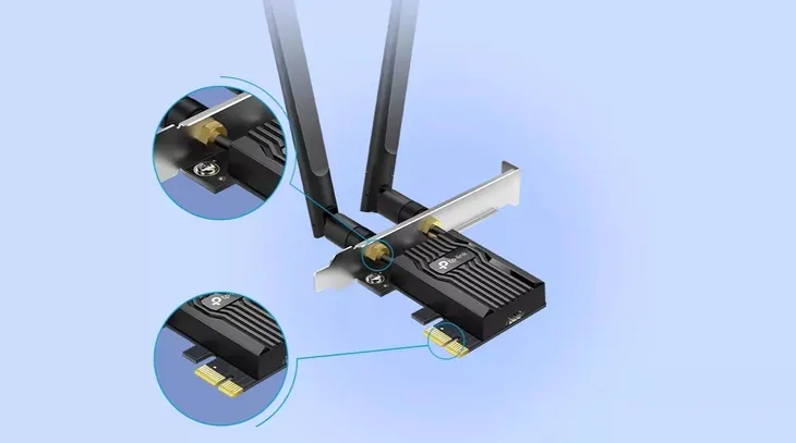 karta-sieciowa-wifi-pci-e-tp-link-archer-tx55e-antena-zewnetrzna-odkrecana