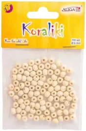 koraliki-drewniane-kulki-natura-korale-6-mm-100szt