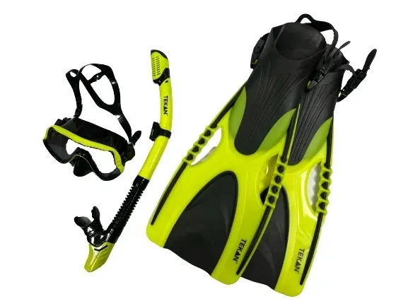 MASKA DO NURKOWANIA OKULARY PŁETWY FAJKA DO WODY PŁYWANIA SNORKELINGU L/XL