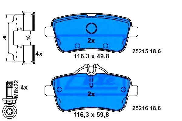 klocki-ham-tyl-mercedes-m-w166-11-waga-produktu-1-kg