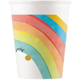 kubeczki-papierowe-tecza-teczowe-200ml-8-szt