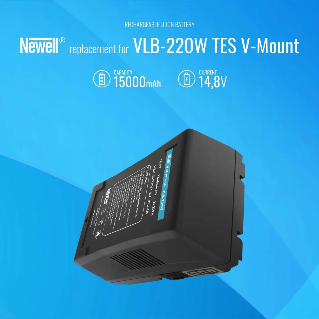 akumulator-newell-vlb-220w-tes-v-mount-stan-nowy