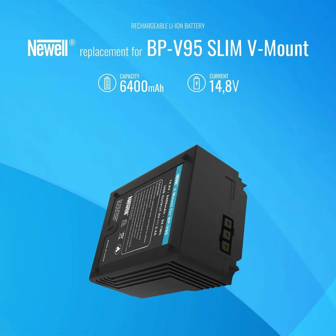 akumulator-newell-bp-v95-slim-v-mount