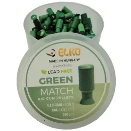 srut-bezolowiowy-green-match-lead-free-45-mm-200-szt-zielony