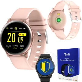 zegarek-smartwatch-fw32-neon-rozowy-folia-3mk