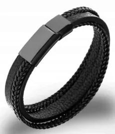 bransoleta-pierre-ricaud-pr601-bbl-meska-skorzana