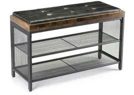 lawka-pikowane-siedzisko-i-2-polki-przedpokoj-loft