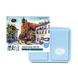 zestaw-akwareli-szmal-mini-urban-sketchers-blue-8-kolorow-w-polkostkach