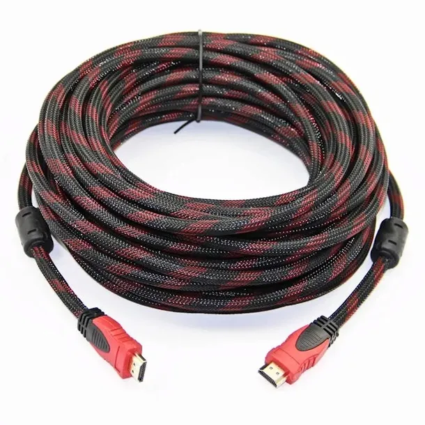 KABEL HDMI - GOLD MOCNY OPLOT FullHD 3D 4K 24H 10M