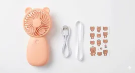 przenosny-wentylator-usb-reczny-w-kolorze-rozowym-zestaw