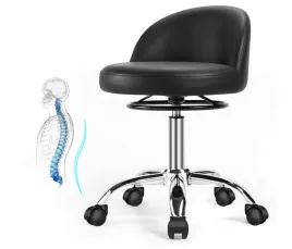 taboret-na-kolkach-obrotowy-outmaster-z-oparciem-czarny-powystawowy