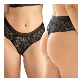 stringi-damskie-koronkowe-majtki-damskie-sexy-wyzszy-stan-czarne-kleo-xl