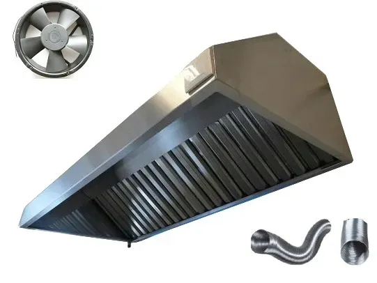 Okap Gastronomiczny 150/70/40 Filtry Wentylator