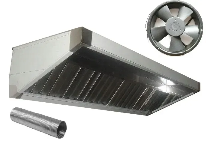 Okap Gastronomiczny S 100-70-40 Filtry Wentylator