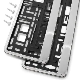 2x-ramki-pod-tablice-rejestracyjna-aluminium-szczotkowane-komplet-ramek