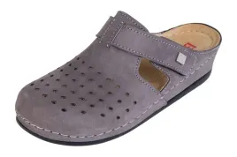 skorzane-klapki-zdrowotne-anatomic-szare-roz-41