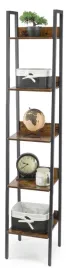 regal-waski-polka-na-ksiazki-5-poziomow-170cm-loft
