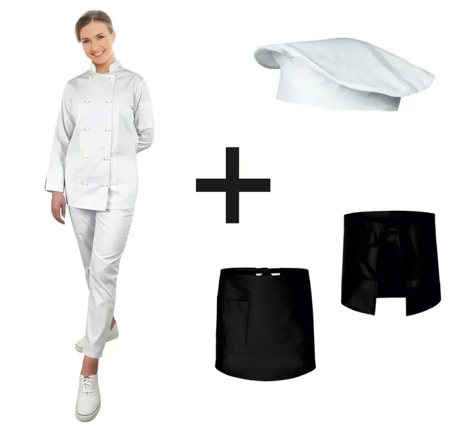 Uniform kucharski damski 4 - częściowy roz. XL