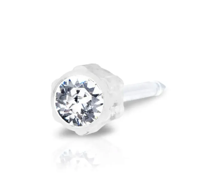 BLOMDAHL CRYSTAL 4 mm Kolczyk plastik medyczny