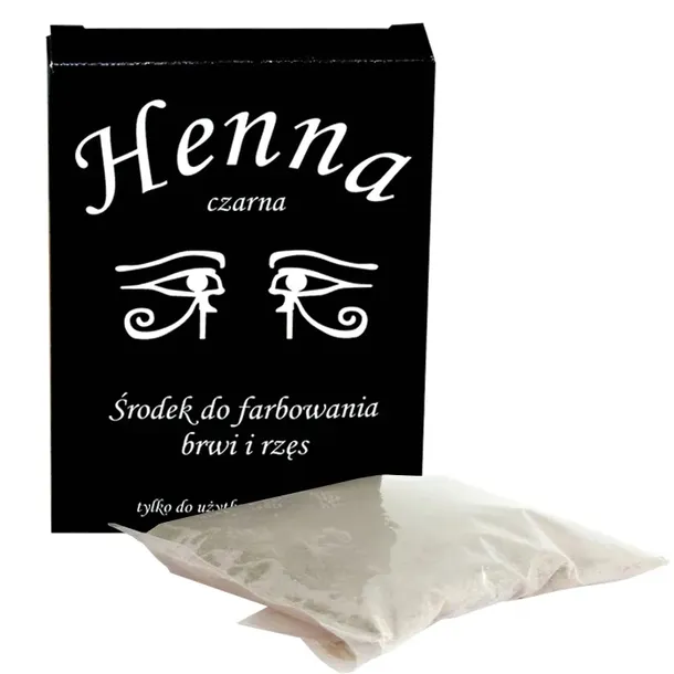 HENNA SZCZECIŃSKA DO BRWI I RZĘS 25g - CZARNA