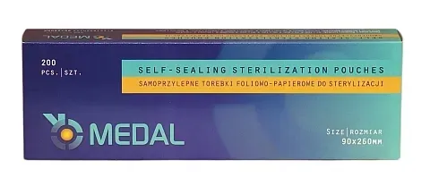 TOREBKI DO STERYLIZACJI 90mm x 260mm MEDAL 200 szt