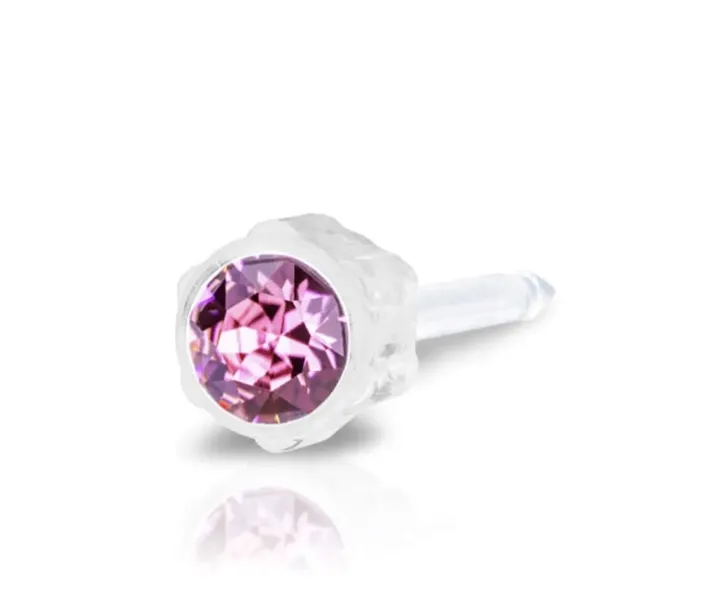 BLOMDAHL ROSE 4 mm Kolczyk plastik medyczny