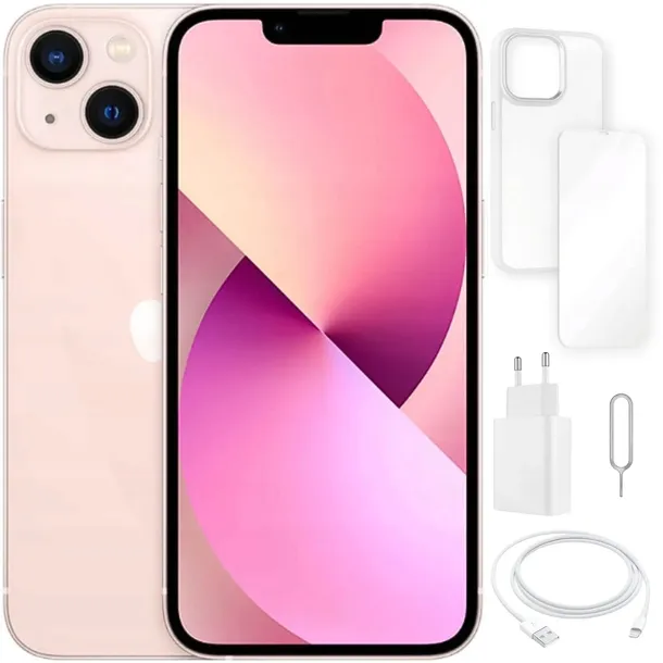 APPLE IPHONE 13 128 GB | STAN A+ | GRATISY | RÓŻOWY / PINK | SIM + eSIM