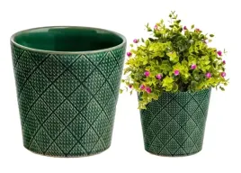 oslonka-ceramiczna-zielona-stylowa-vintage-13x13cm