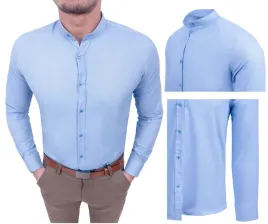 koszula-meska-niebieska-stojka-struktura-r-3xl