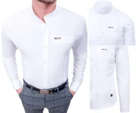 koszula-meska-biala-stojka-taliowana-slim-fit-xxl