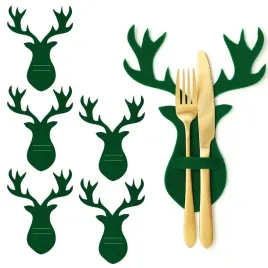 zielone-swiateczne-pokrowce-na-sztucce-reniferki