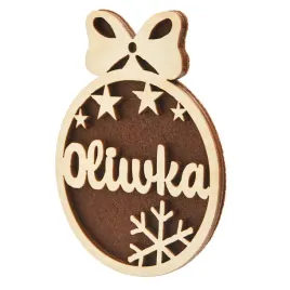 bombka-z-imieniem-drewniana-na-choinke-brazowa